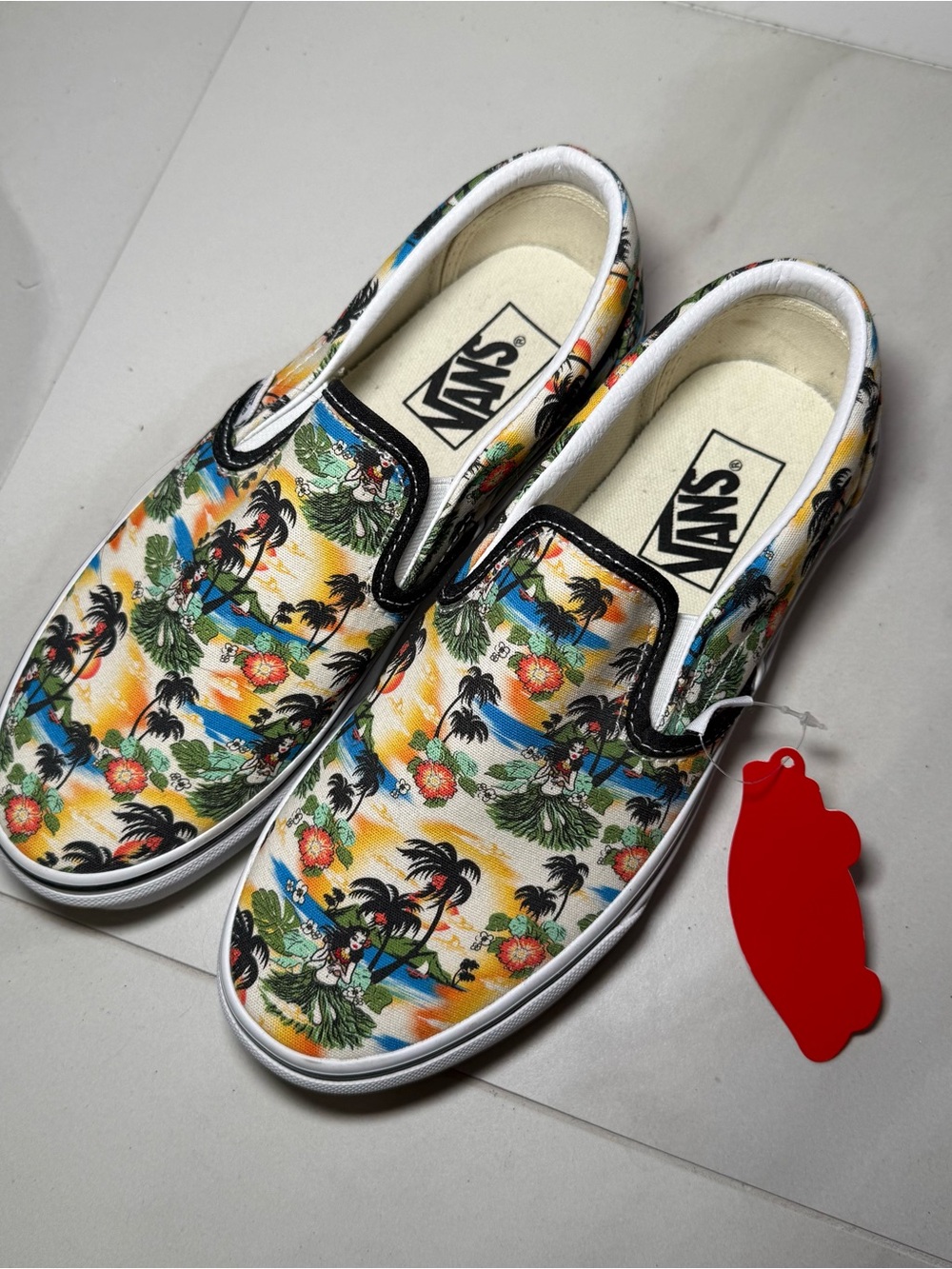 Vans Classic Slip-On Tropical Floral Shoes NWT Multicolor